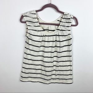 LOFT Black/White Tee Size S